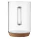 image 2 of MidOcean Lisbo Cork Glass 400ml Mug - Transparent - One Size