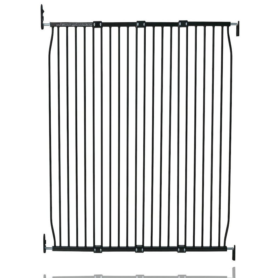 image 1 of Safetots Extra Tall Eco Screw Fit Baby Gate, Black, 130cm - 140cm, Extra Tall Gate 100cm in Height, Stair Gate for Baby, Screw Fitted Safety Gate, Easy Installation
