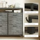 image 8 of HOMCOM Shoe Cabinet with 4 Flip Drawers, Holds 12-20 Pairs | Grey | 98W x 24D x 95H cm | 1