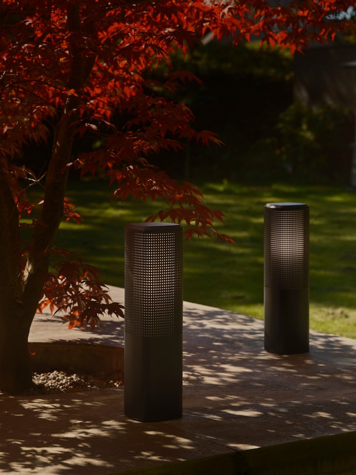 image 1 of Nordlux Sidara Outdoor Garden Post Black Aluminium E27 Coastal/Marine Safe - Mains Powered, IP44