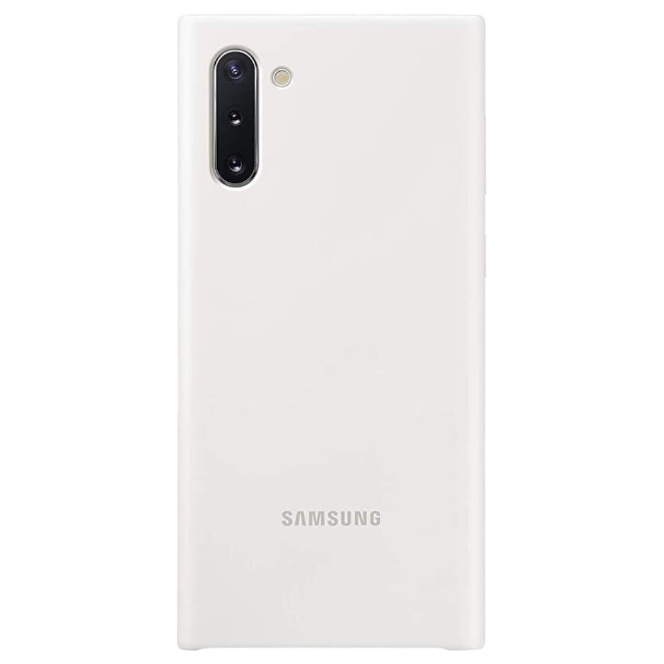 image 1 of Samsung Galaxy Note 10 Silicone Cover White - EF-PN970TWEGWW