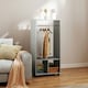 image 2 of HOMCOM Open Wardrobe Clothes Rail Bedroom Clothes Storage Rod Grey