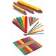 image 2 of Pack of 100 Assorted Colour Wooden Craft Sticks