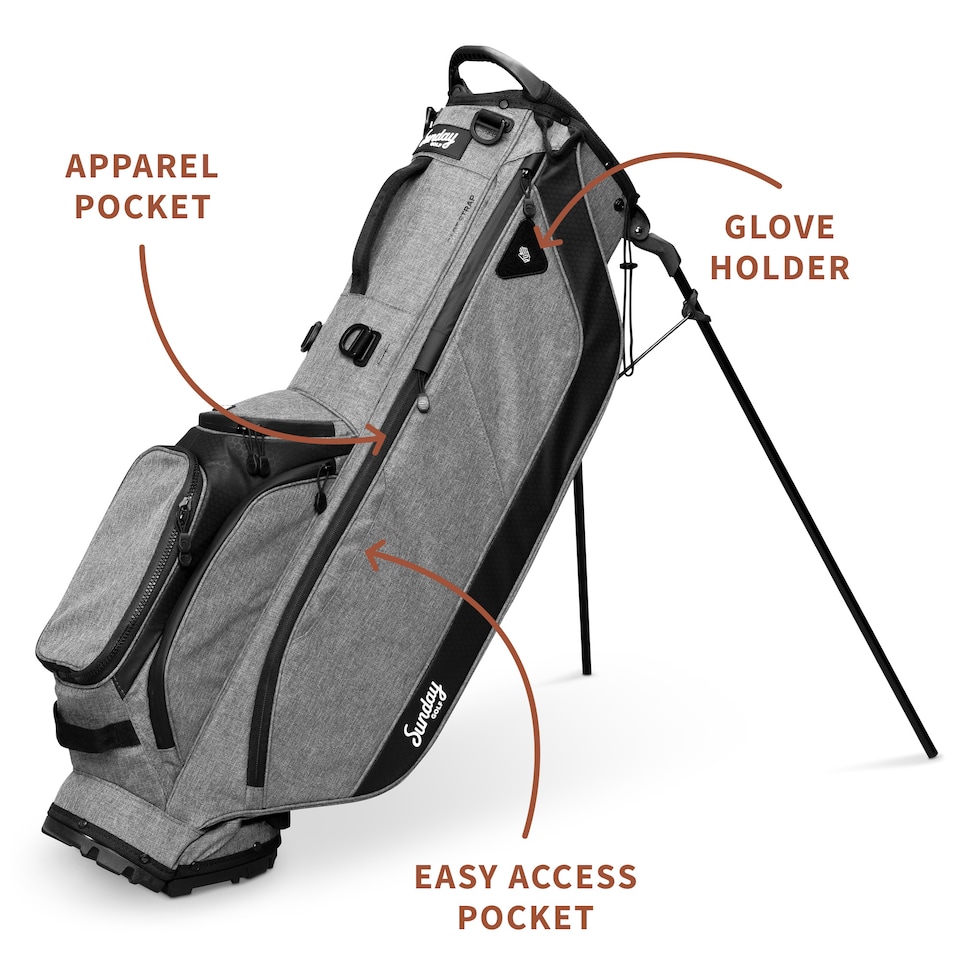 image 1 of Ryder Golf Bag - Heather Grey