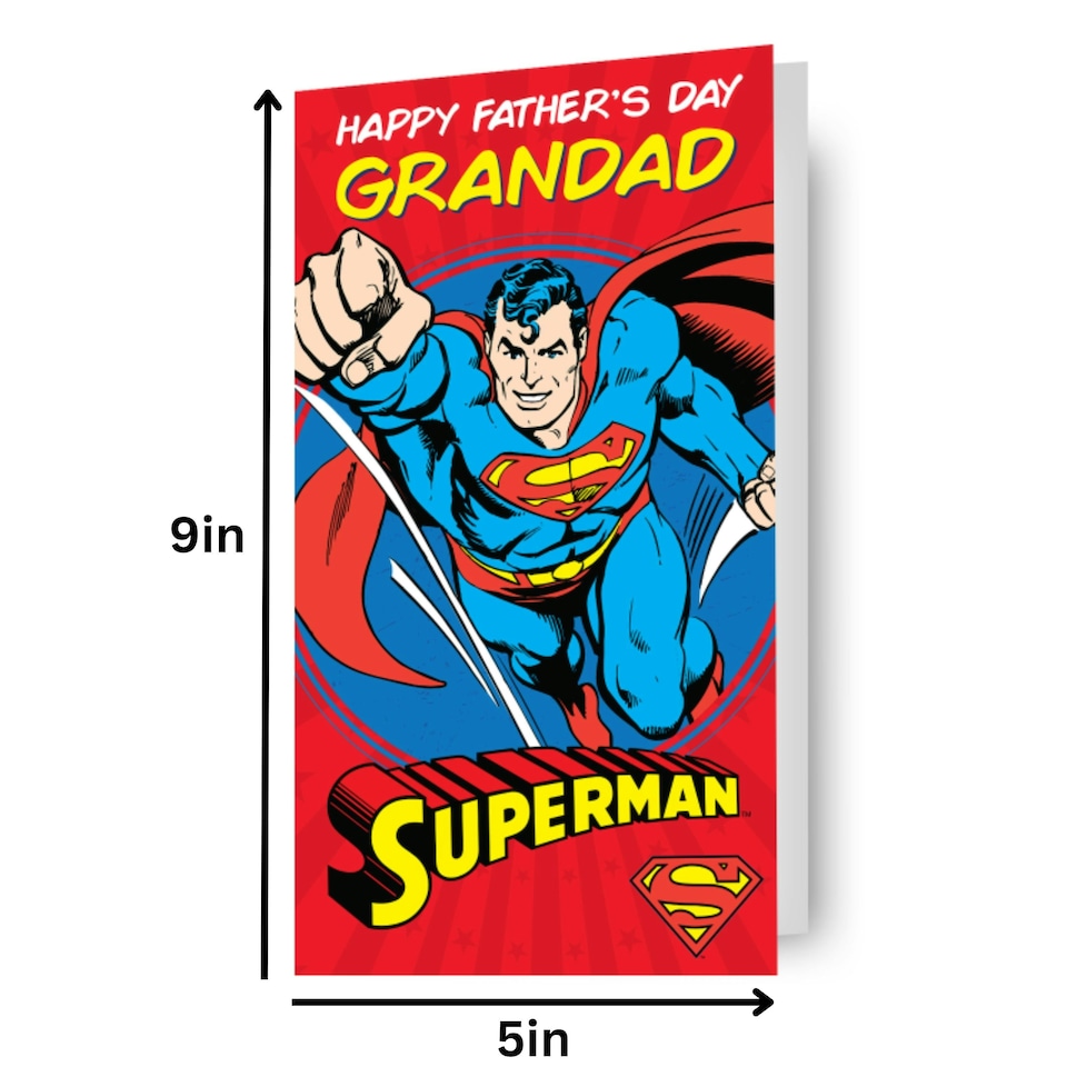image 1 of Superman 'Grandad' Father's Day Card