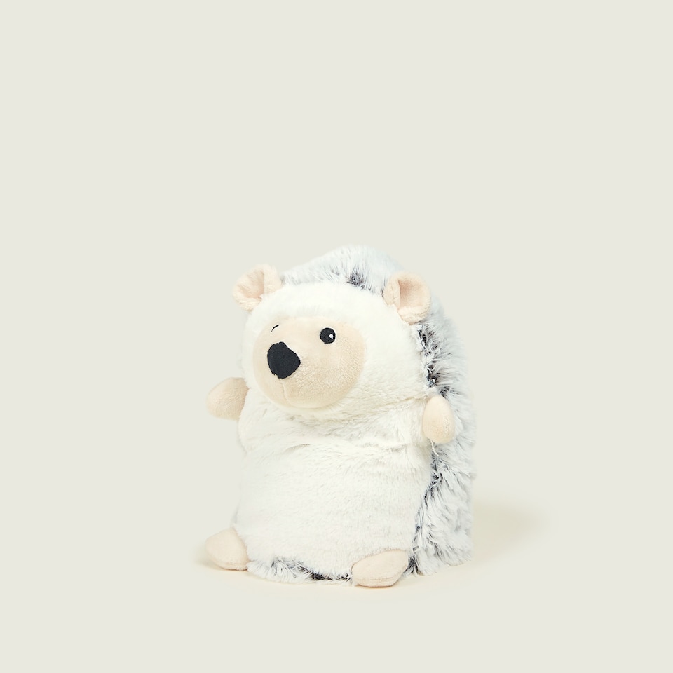 image 1 of Warmies Plush Beige Hedgehog Microwavable Weighted Teddy with French Lavender Scent, Hot or Cold for Cool Relaxation and Warm Relief