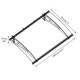 image 3 of Patio Cover Altair Door Awning Canopy 1500 Clear - Acrylic - L150.5 x W91.5 x H17.5 cm - Grey Grey