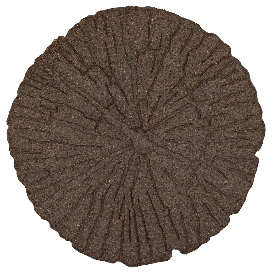 image 1 of Eco-Friendly Garden Stepping Stones - Cracked Log Brown (Pack of 4)