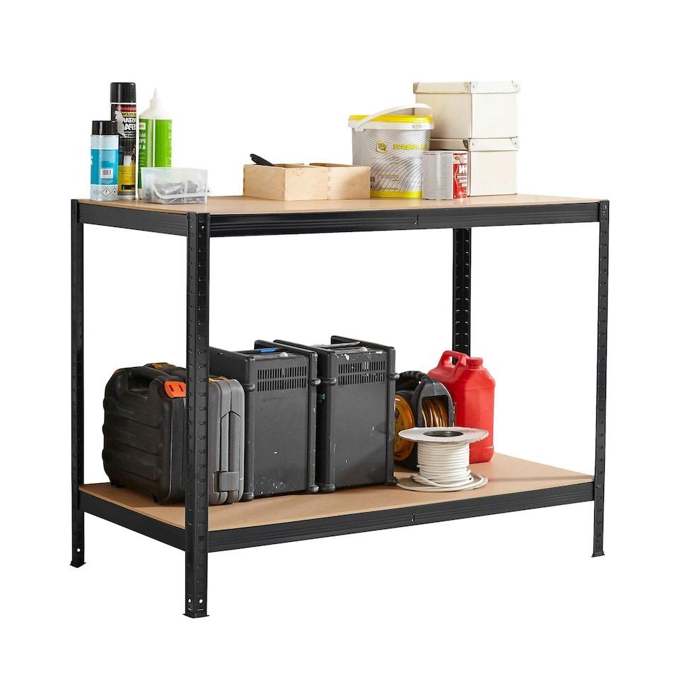 image 1 of Black Metal Garage Workbench | Multi