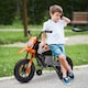 image 2 of AIYAPLAY 12V Kids Electric Motorbike, Kids Electric Ride on Motorcycle, Battery Powered Toy with Twist Grip Throttle, Training Wheels, Suspension System, Music, Orange