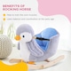 image 4 of HOMCOM Children Kids Animal Rocking Horse Penguin Plush Musical Button 32 Songs Kid Rocker for 18 Plus Months