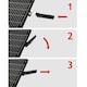 image 6 of SPARES2GO Universal Oven Grill Pan Small Medium Rack & Detachable Handle (Non-Stick Vitreous Enamelled)