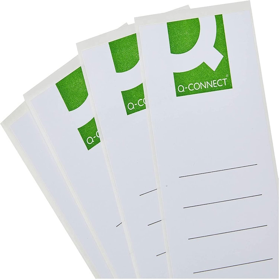image 1 of Pack of 10 White Lever Arch Spine Labels
