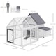 image 7 of PawHut Wooden Chicken Coop Hen House Enclosure Garden with Ramp Run Nesting Box