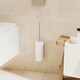 image 2 of Cosmic Toilet Brush Holder with Durable Steel and Plastic for Bathroom, Silver