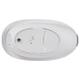 image 4 of Stars Ergonomic Baby Bath with Soft Handle & Plug - White