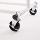 image 7 of House of Home Heavy Duty White Clothes Rail Adjustable Width, Height Shelf on Wheels, 100kg Capacity
