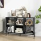 image 8 of COSTWAY Wooden Storage Bookcase 6 Cube Bookshelf Rack Black Black