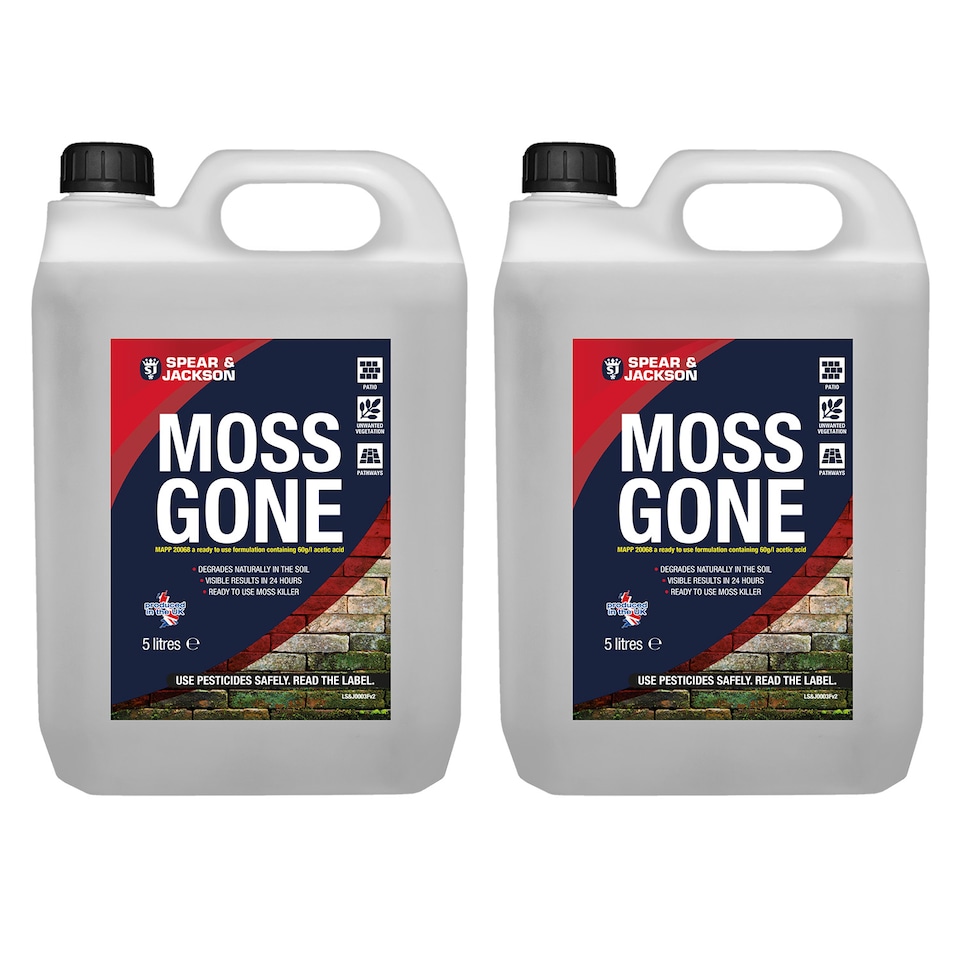 image 1 of Spear & Jackson Moss Gone - Moss Killer 2 x 5L