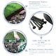 image 2 of Harbour Housewares Flexible Plastic Lawn Edging with 40 Pegs & Mallet - 10m x 4cm - Black Black
