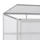 image 8 of Outsunny 4x2ft 3-Tier Greenhouse Outdoor Plant Grow Aluminium Frame w Roof Door