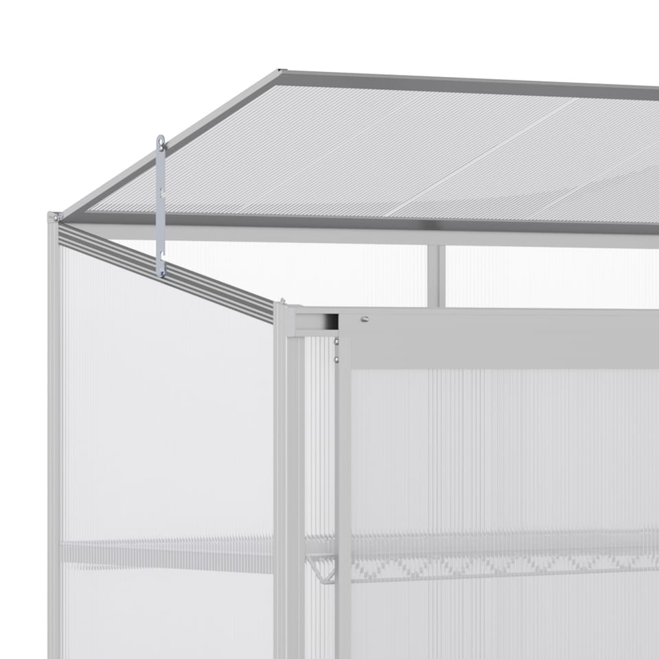 image 1 of Outsunny 4x2ft 3-Tier Greenhouse Outdoor Plant Grow Aluminium Frame w Roof Door