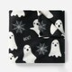 image 2 of OHS Autumnal Halloween Gonk Pumpkin Ghost Ghouls Soft Cosy Plush Warm Polar Fleece Throw Over Bed Blanket, 120x150cm Black | Ghost