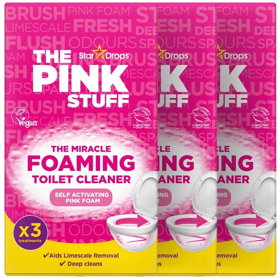The Pink Stuff Miracle Foaming Toilet Cleaner (Multipacks)