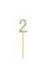 image 3 of Gold Number 21 Cake Topper | Gold