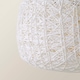 image 5 of ValueLights Bjorn White Ceiling Pendant Shade & Bulb | Cream