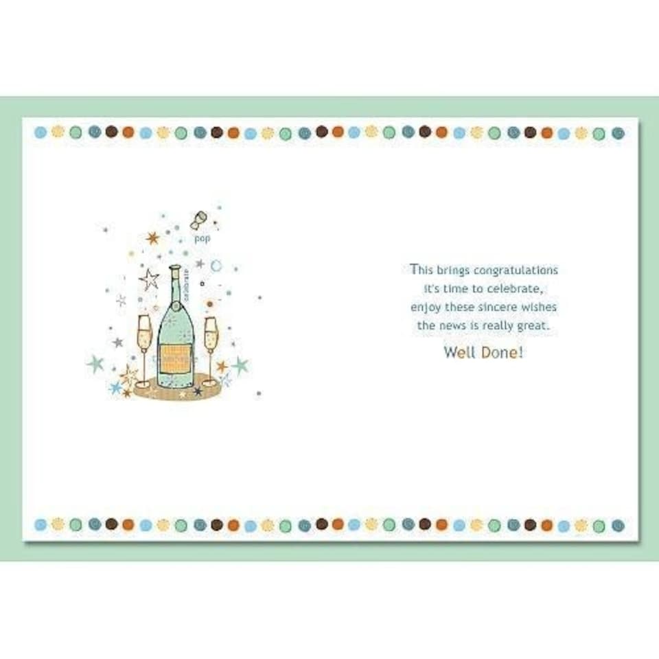 image 1 of Champagne Design Congratulations Card