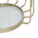 image 5 of Interiors by Premier Modern Gold Side Table, Contemporary Gold Side Table with Glass Top, Luxury Side Table for Living Room Gold