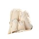 image 2 of Westford Mill Organic Cotton Drawstring Bag - Natural - 61.5cm x 40cm Cream | 61.5cm x 40cm
