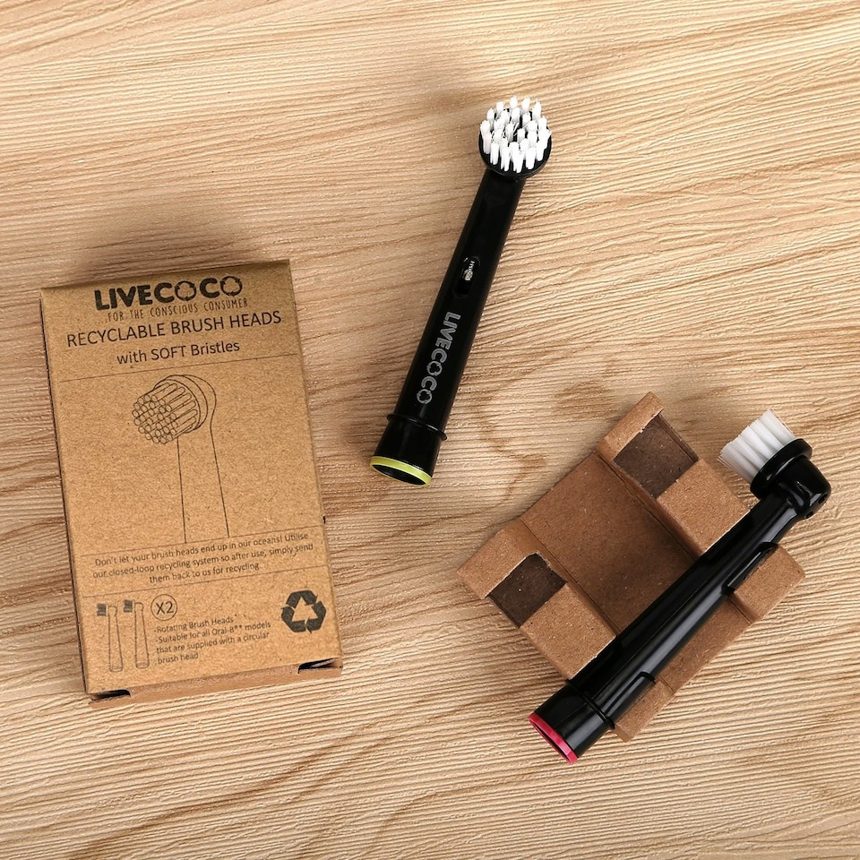 image 1 of Recyclable Brush Heads (SOFT Bristles) - Oral-B* Compatible