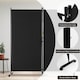 image 4 of COSTWAY 3 Rolling Privacy Screens Freestanding Panel Room Divider on Wheels Black