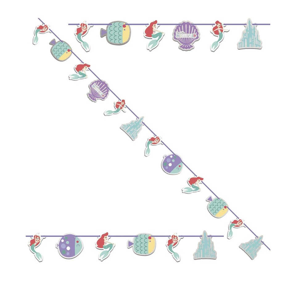 image 1 of Disney Princess Ariel Garland - Turquoise - One Size