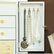 image 8 of HOMCOM 4-Tier Large Jewellery Box with Mirror and 2 Drawers, White