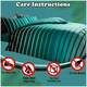 image 3 of VELVETIO Oscar Stripe Duvet Cover Set Reversible Polycotton Easy Care Beddings Blue | Teal | Super King