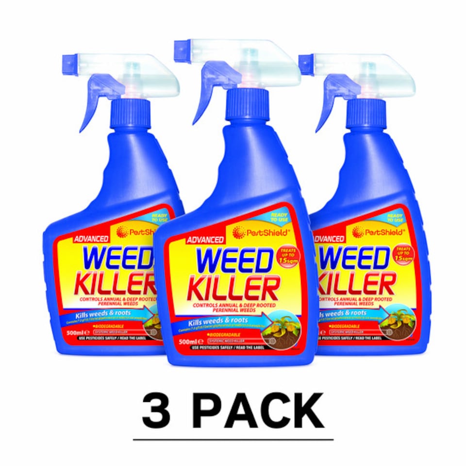 image 1 of PestShield Advanced Weedkiller 500ml | Blue | 3 - Blue | 1500ml | 3