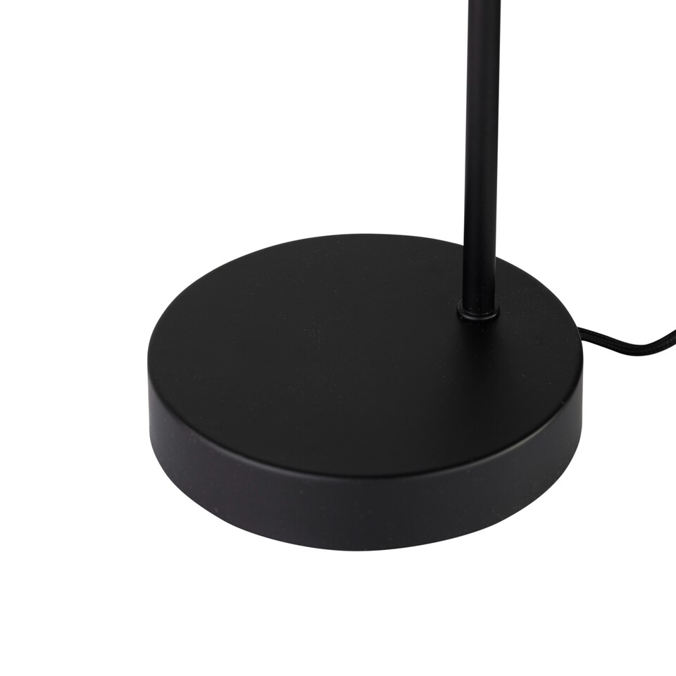 image 1 of Set of 2 Victoria - Black Touch Lamps with Frosted Glass Shades Black | White