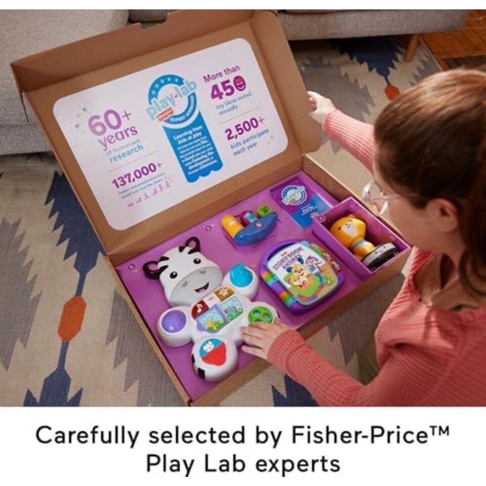 image 1 of Fisher Price Baby And Toddler Play Kit Lets Walk And Talk Set