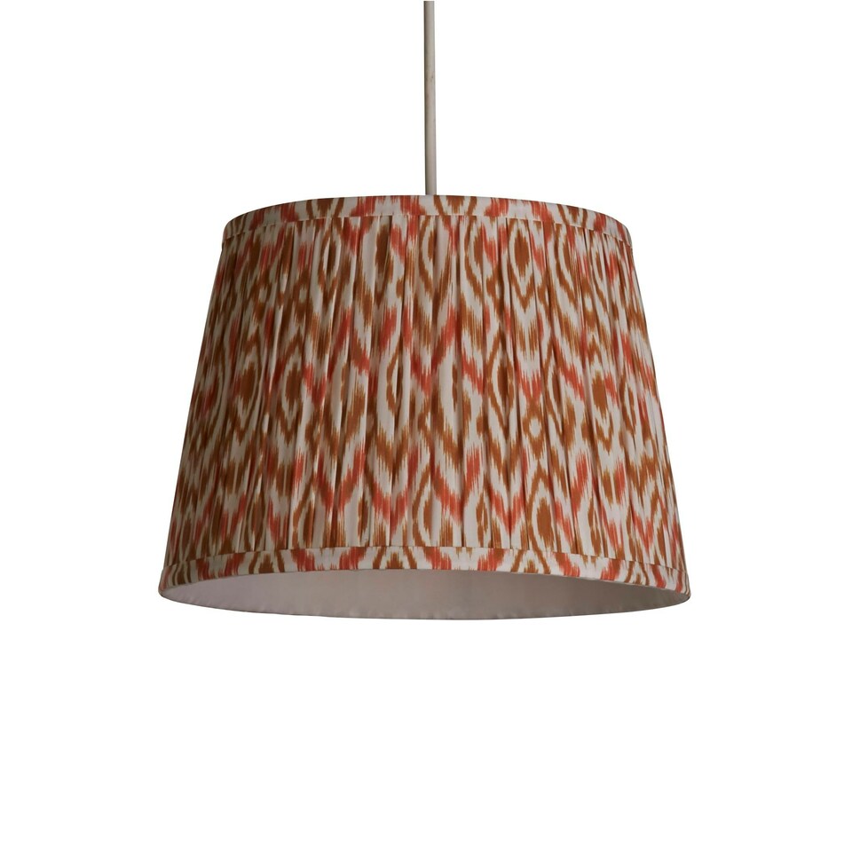 image 1 of Mushroom Pleat Printed 30cm Shade