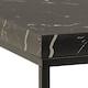 image 5 of Barossa Coffee Table with Black Marble Marquina Top & Black Steel Base 60cm