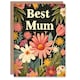 image 1 of Mothers Day Card Best Spring Flowers Floral Mum Card