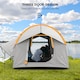 image 4 of Outsunny 5 Man Tailgate Tent 2000mm Waterproof | Grey | Grey and Orange | 239x210x210 cm