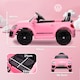 image 5 of AIYAPLAY Volkswagen Beetle Licensed Ride on Car, 12V Kids Electric Car with Remote Control, 4 Spring Suspension Wheels, Soft Start, Headlights, FM Radio, Music, Horn, Pink