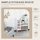 image 3 of HOMCOM Multi-Shelf Bookcase Freestanding Storage Cabinet Shelves Wood Grey