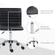 image 6 of HOMCOM Armless Mid-Back Adjustable Office Chair with 360 Swivel Black