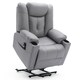 image 3 of Afton Technology Fabric Single Motor Rise Recliner Lift Mobility Chair (Grey)