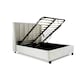 image 1 of Aurora Warmstone Velvet Ottoman Bed And Quartz 1000 Pocket Sprung Mattress King Size N/A